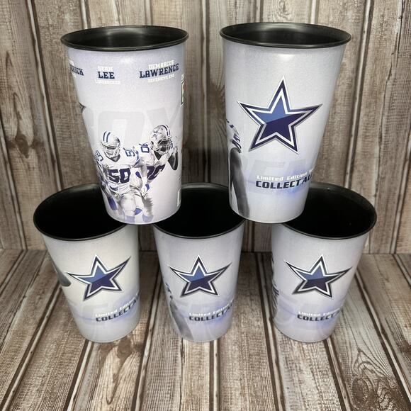 7-11 Dallas Cowboys 2018 Collectors Cups 32 oz Set Of 5 Limited Edition Rare - Picture 2 of 2